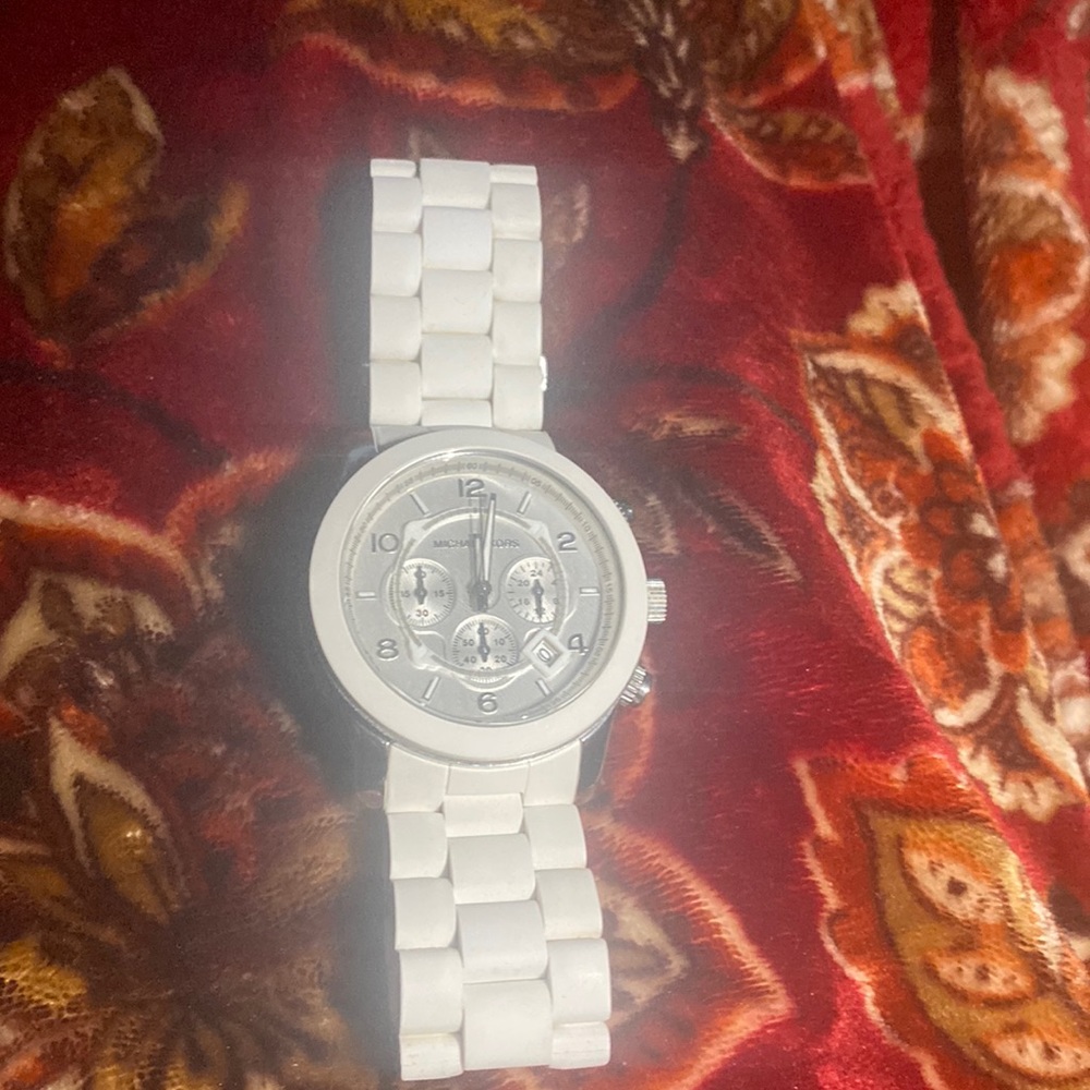 White Michael Kors watch